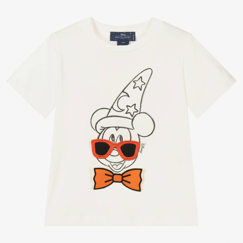 Stella McCartney Kids - Elfenbeinfarbenes Disney Fantasia T-Shirt | Childrensalon