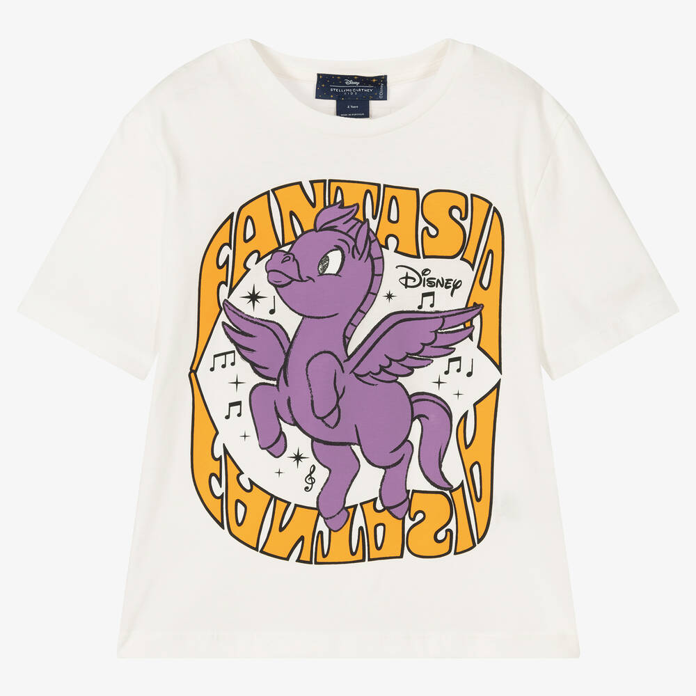 Stella McCartney Kids - Ivory Disney Pegasus T-Shirt | Childrensalon