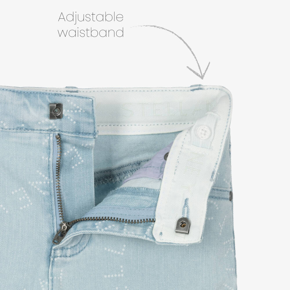 メルリ マイリトルテイラー2点 Stella McCartney Kids - Light Blue Denim Shorts
