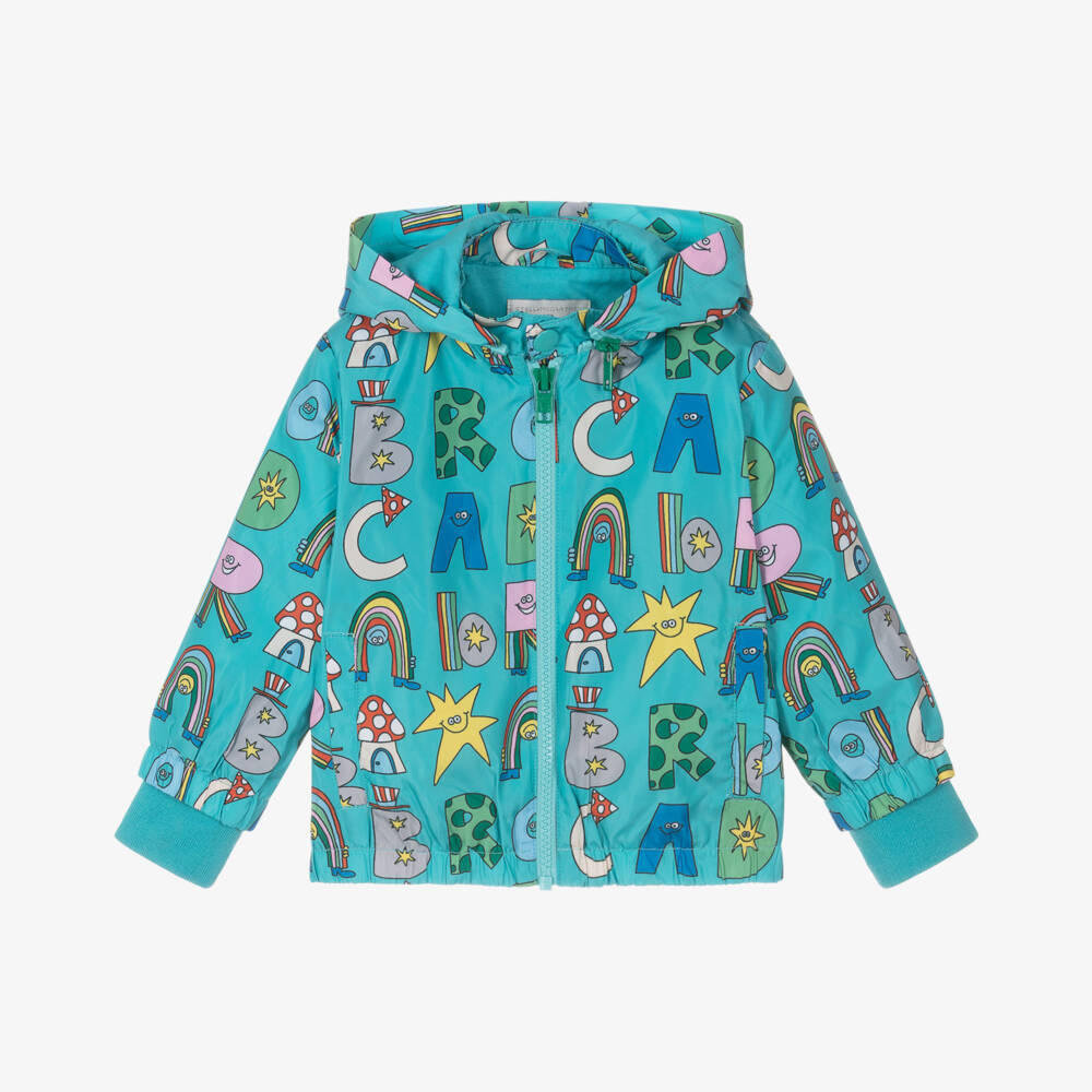 Stella McCartney Kids-Куртка Аква с Волшебным Алфавитом для маленьких мальчиков | Childrensalon Outlet