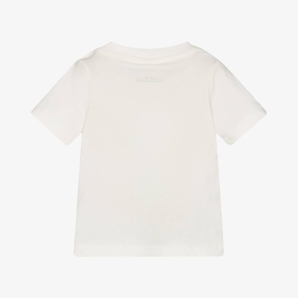 Stella McCartney Kids-Little Girls Ivory Ice Cream Tee | Childrensalon Outlet