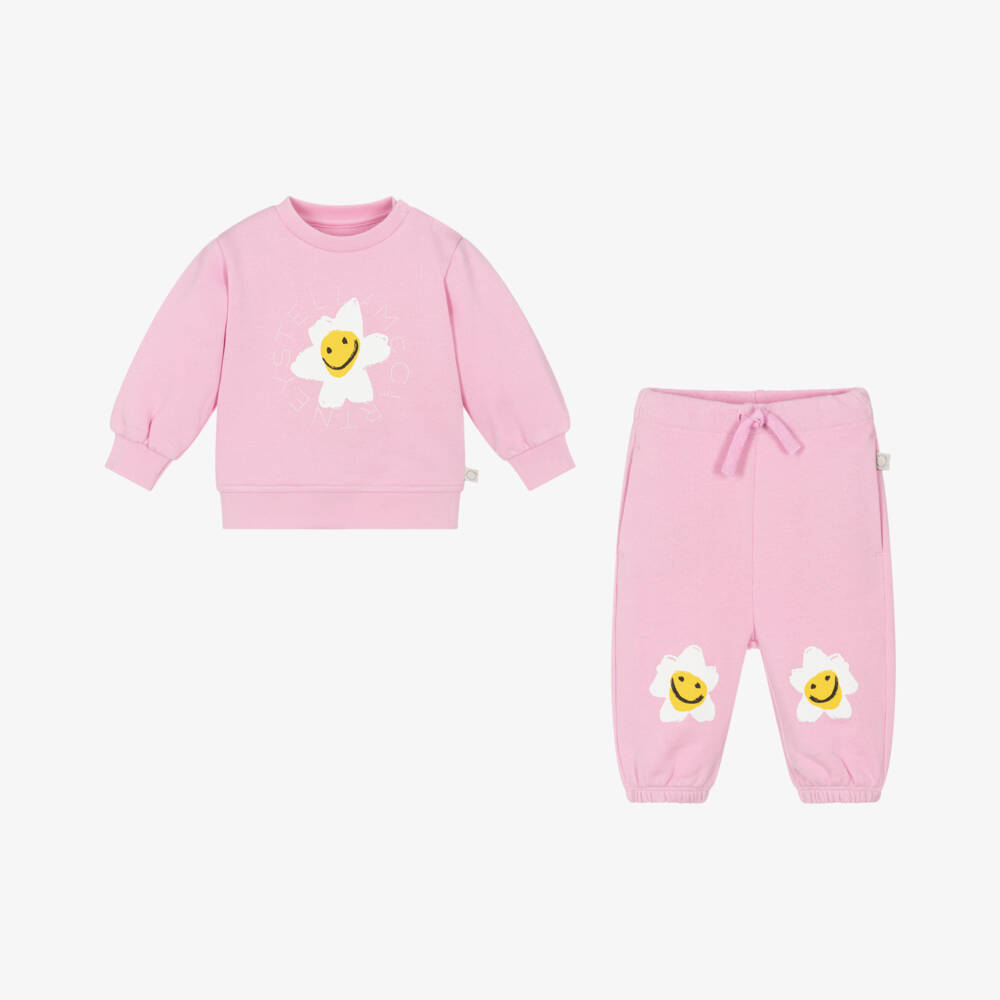 Stella McCartney Kids-Little Ladies Rosy Cotton Ensemble | Childrensalon Outlet