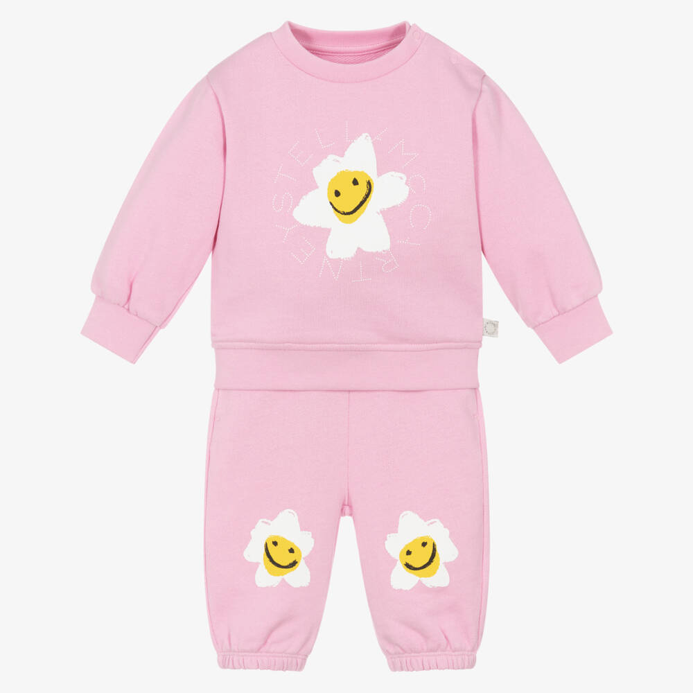 Stella McCartney Kids-Little Ladies Rosy Cotton Ensemble | Childrensalon Outlet
