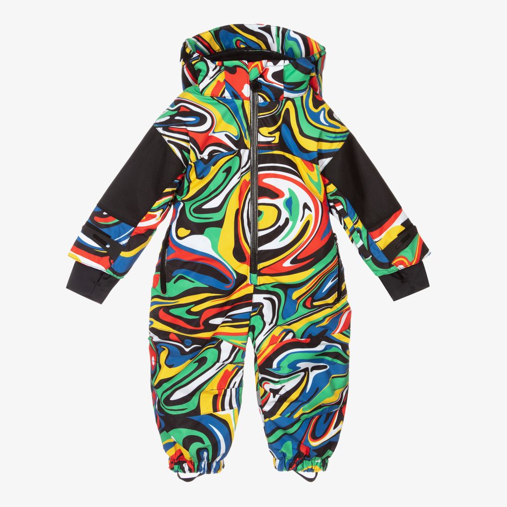 Stella McCartney Kids - Multicolour Marble Snowsuit | Childrensalon