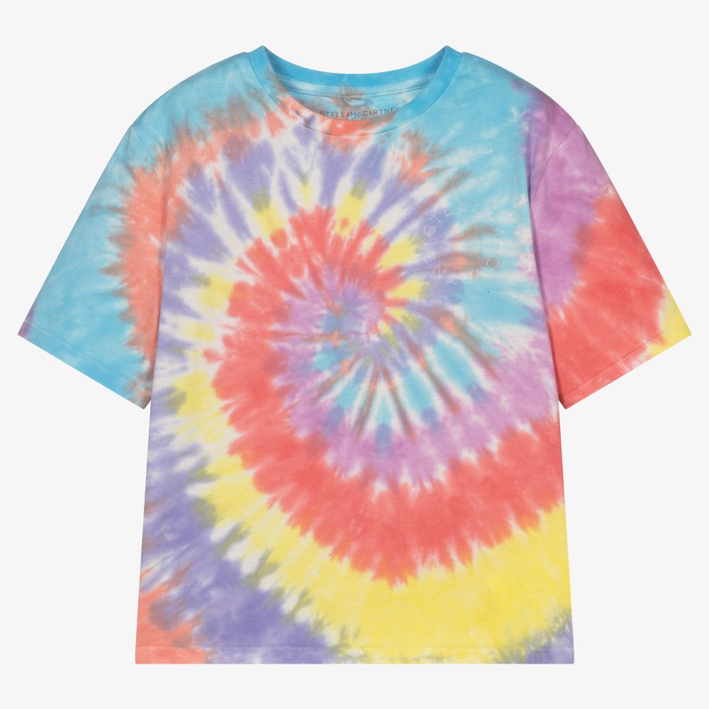 Stella McCartney Kids-Multicolour Tie-Dye T-Shirt | Childrensalon Outlet