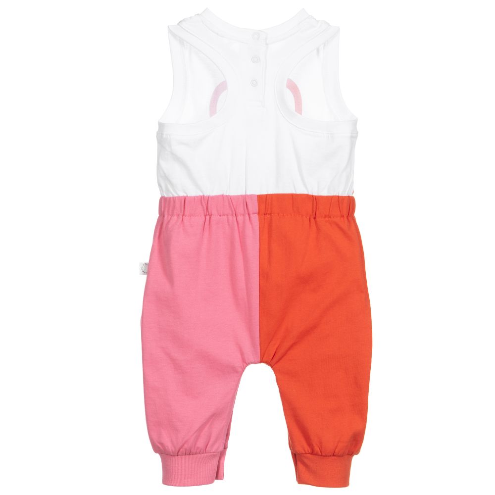Stella McCartney Kids - Orange & Pink Baby Jumpsuit
