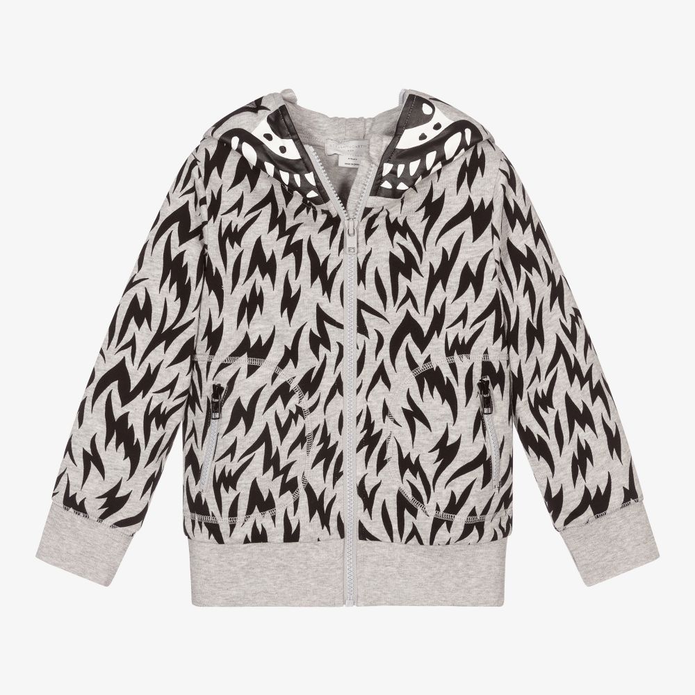 Stella McCartney Kids-Organic Cotton Zip-Up Hoodie | Childrensalon Outlet