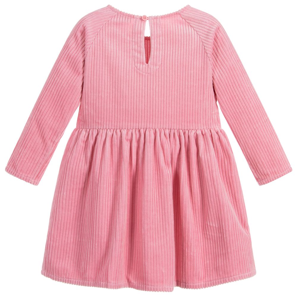 Stella McCartney Kids - Pink Cotton Corduroy Dress | Childrensalon Outlet