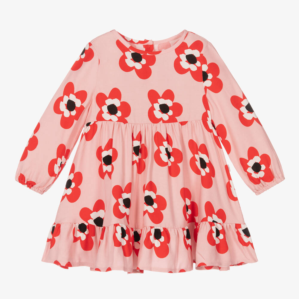 Stella McCartney Kids - Розовое платье и трусики с цветами для малышей | Childrensalon