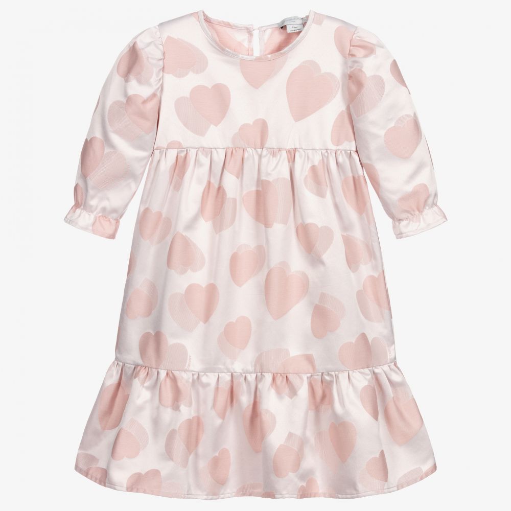 Stella McCartney Kids - Pink Heart Jacquard Dress | Childrensalon