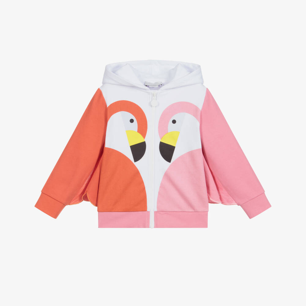 Stella McCartney Kids-Pink & Orange Zip-up Top | Childrensalon Outlet
