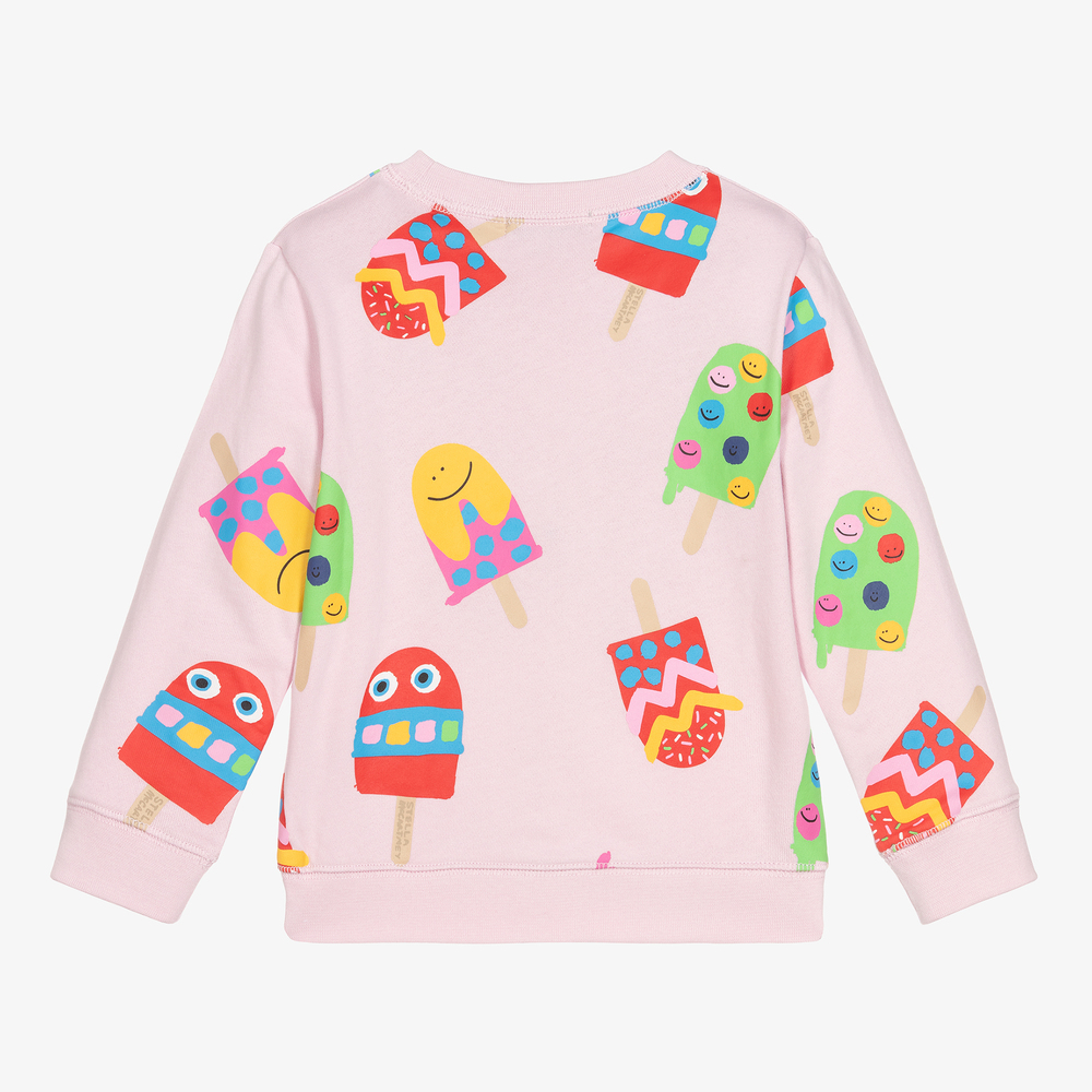 Stella McCartney Kids-Розовый свитшот из органического хлопка | Childrensalon Outlet