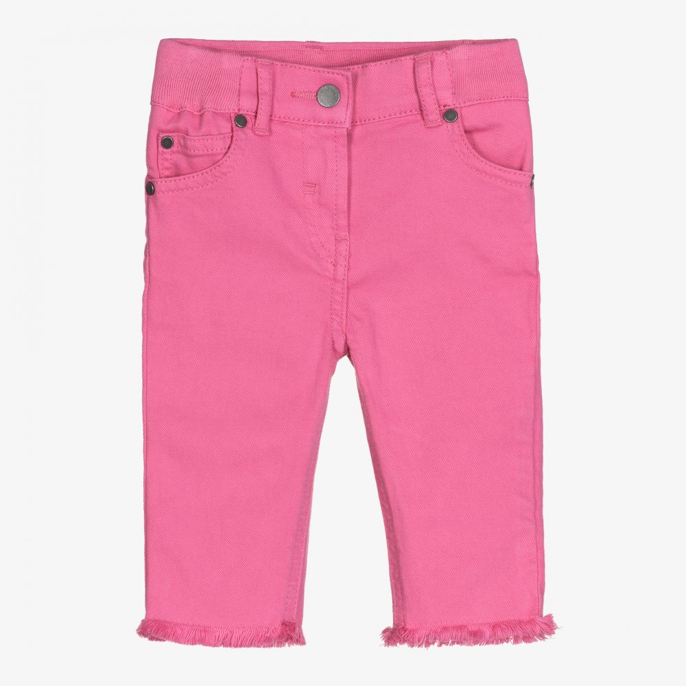 Stella McCartney Kids - Pink Organic Denim Baby Jeans | Childrensalon