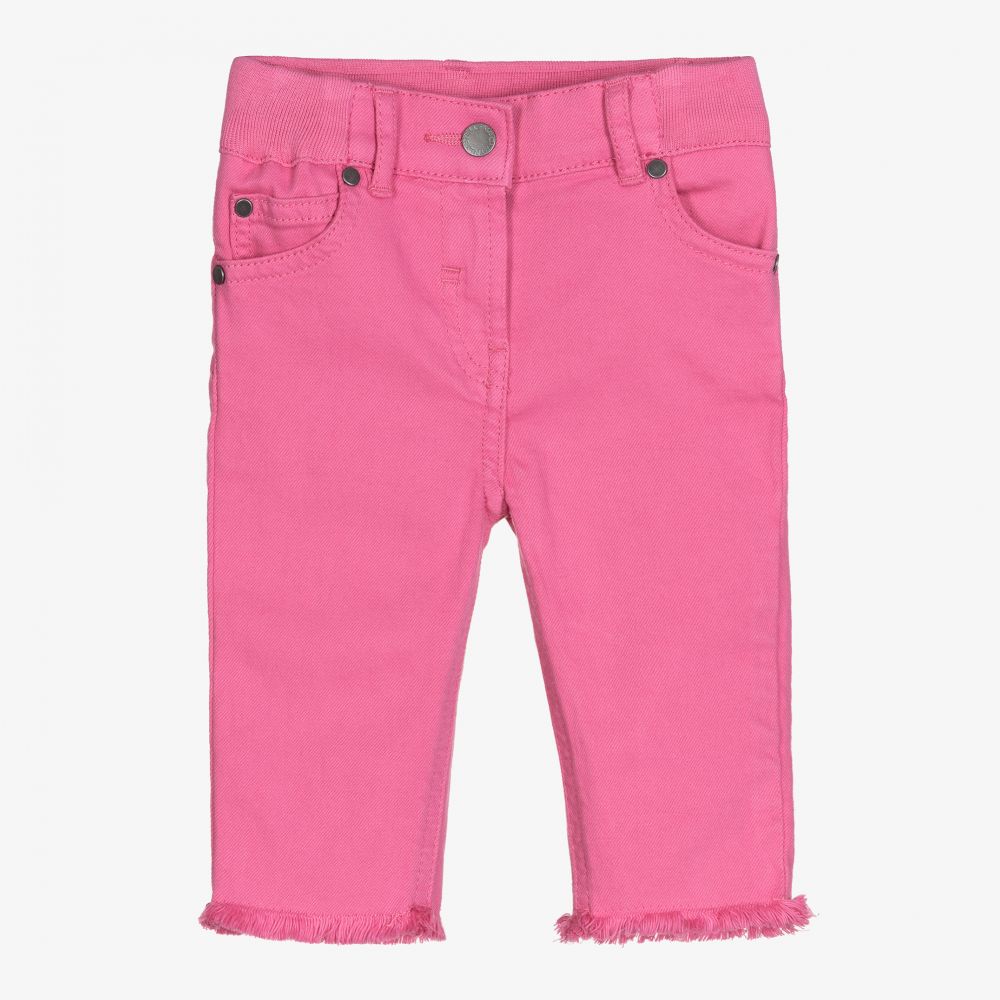 Stella McCartney Kids-Pink Organic Denim Baby Jeans | Childrensalon Outlet