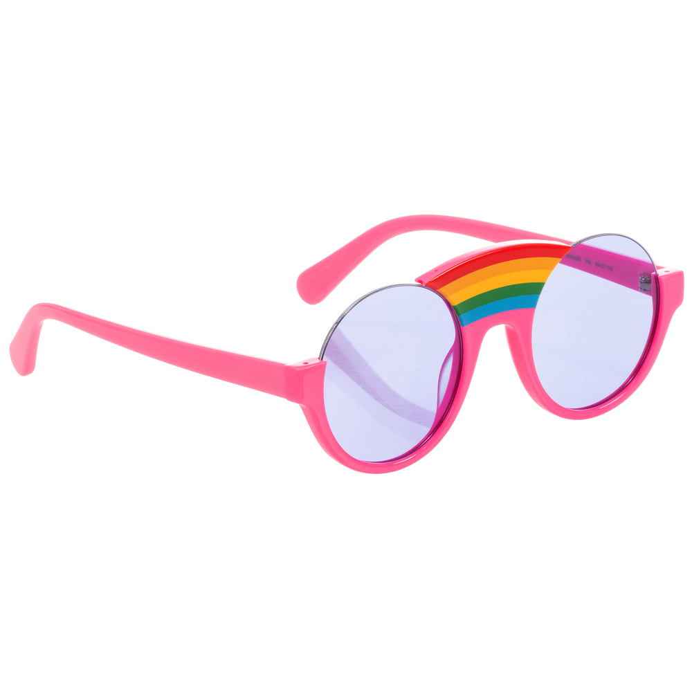 Stella McCartney Kids - Розовые солнцезащитные очки с радугой | Childrensalon