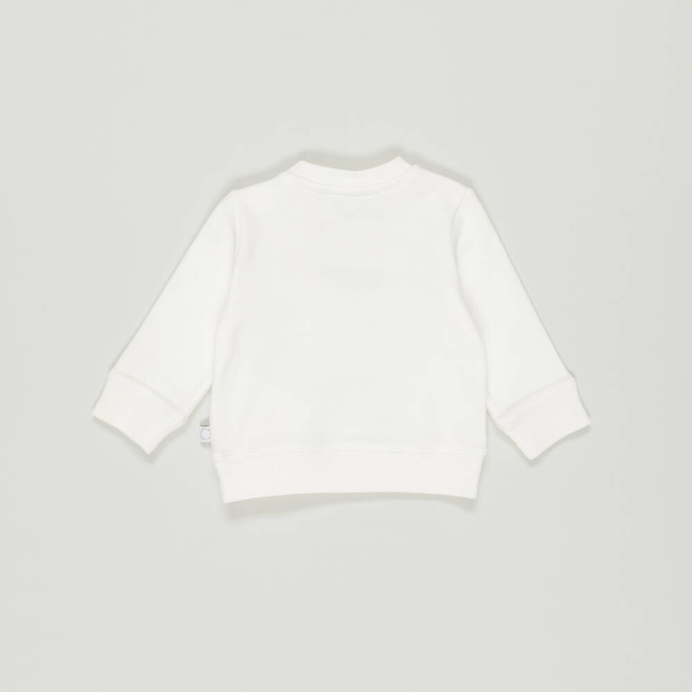 Stella McCartney Kids-Preloved Girls White Cotton Sweatshirt (3 months) | Childrensalon Outlet