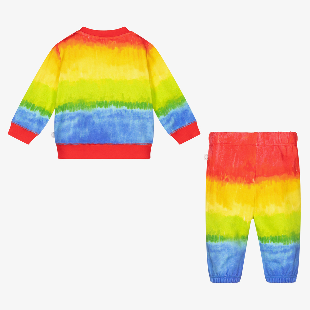 Stella McCartney Kids-Спортивный радужный костюм из хлопка | Childrensalon Outlet