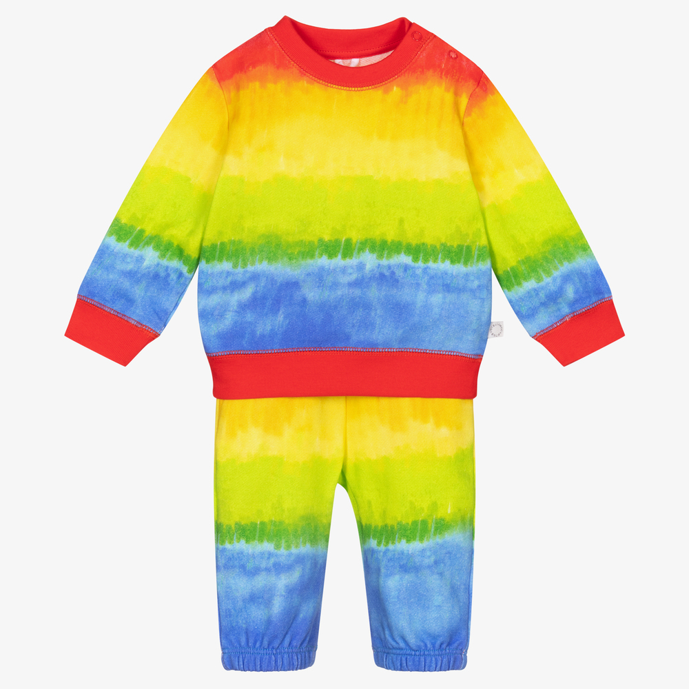 Stella McCartney Kids - Rainbow Cotton Tracksuit | Childrensalon