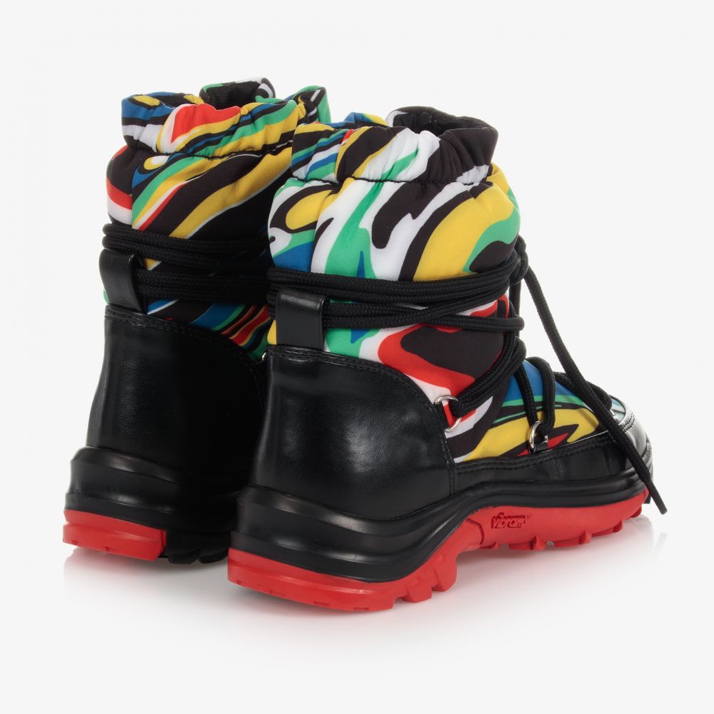 Stella McCartney Kids-بوت للثلج لون أحمر وأسود | Childrensalon Outlet