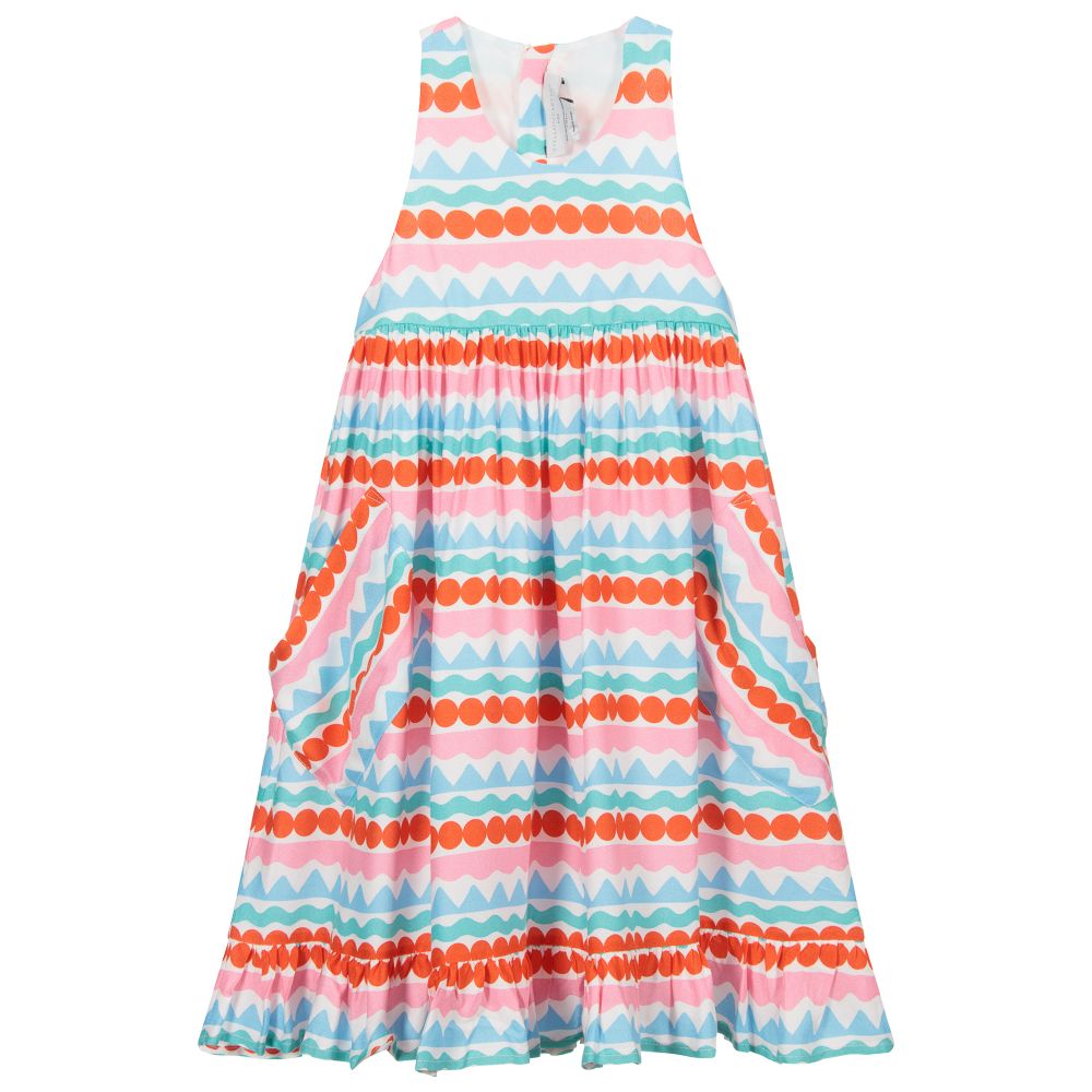 Stella McCartney Kids-Red & Blue Stripe Dress | Childrensalon Outlet