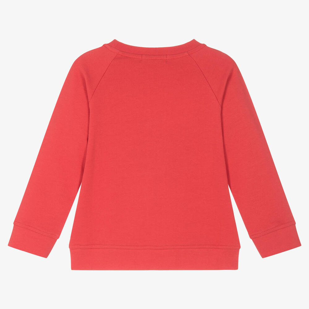 Stella McCartney Kids-Красный хлопковый свитшот с пряничным домиком | Childrensalon Outlet