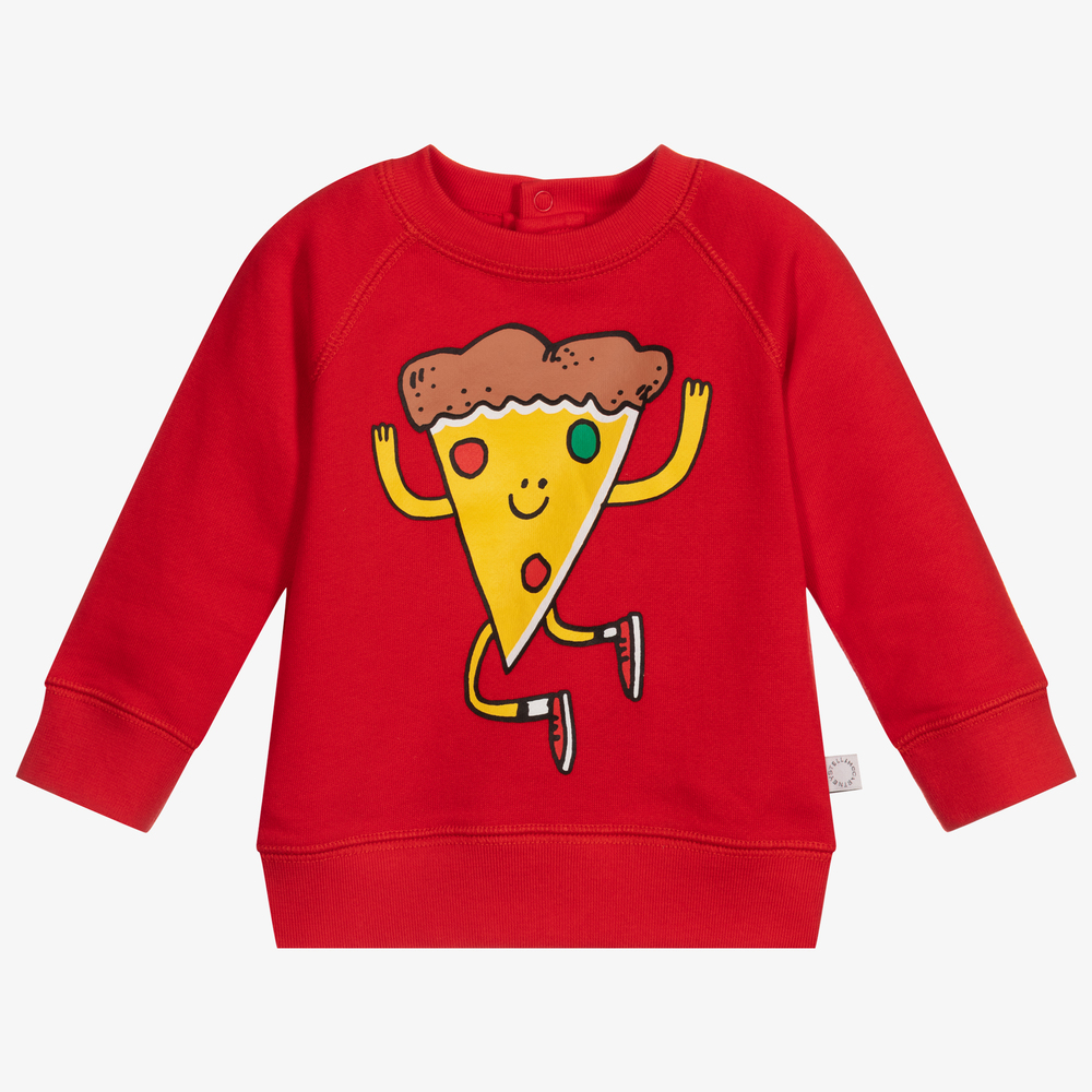 Stella McCartney Kids - Sweat-shirt rouge en coton biologique | Childrensalon