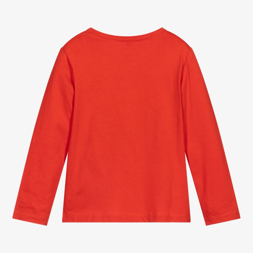 Stella McCartney Kids-Красный топ из органического хлопка | Childrensalon Outlet