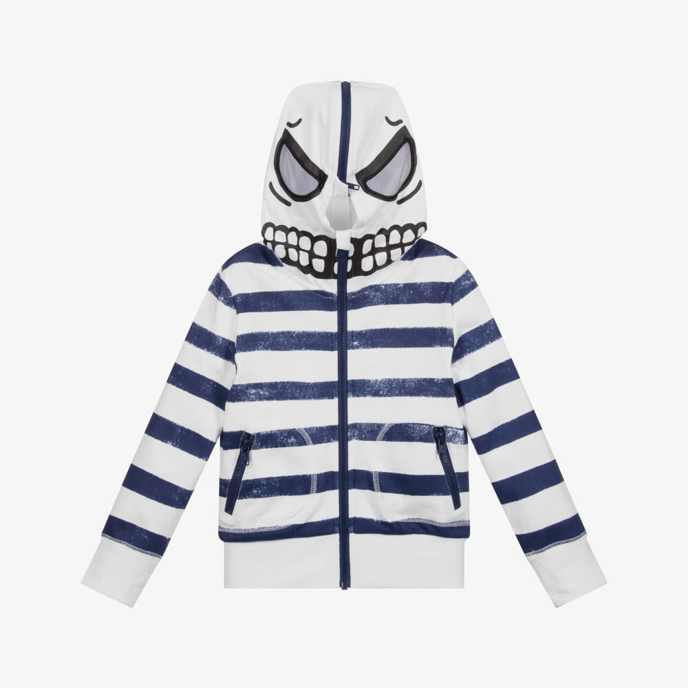 Stella McCartney Kids-Хлопковая худи на молнии «Череп» | Childrensalon Outlet