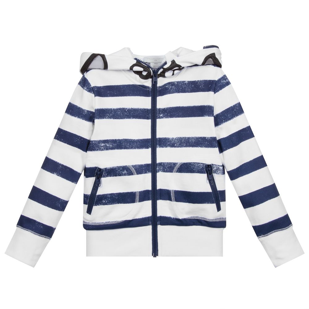 Stella McCartney Kids-Skull Cotton Zip-Up Hoodie | Childrensalon Outlet