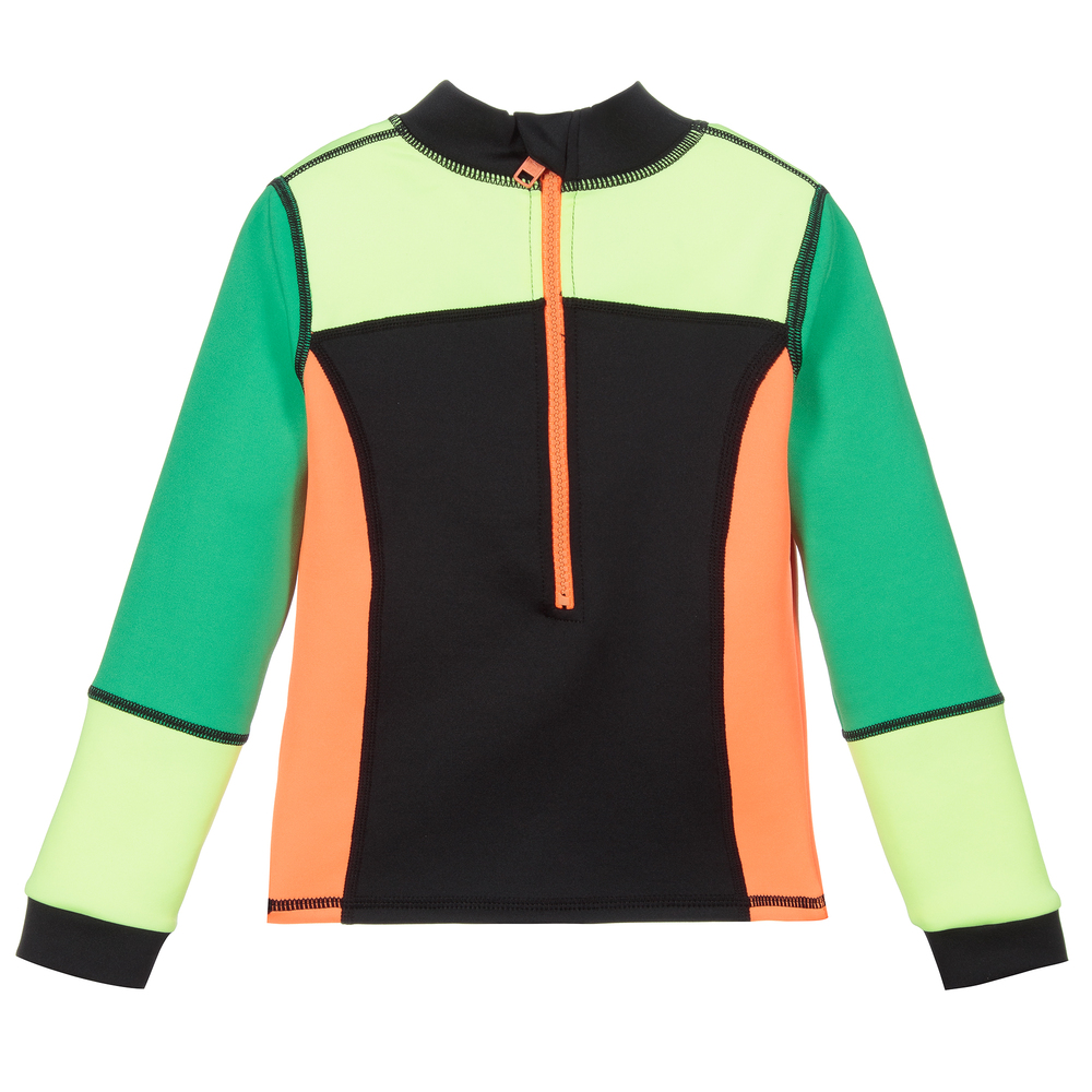 Stella McCartney Kids-توب سباحة واقي لون أسود (+UPF50) | Childrensalon Outlet