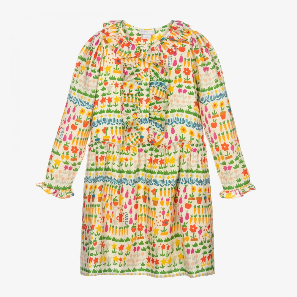 Stella McCartney Kids - فستان تينز صوف لون بيج | Childrensalon