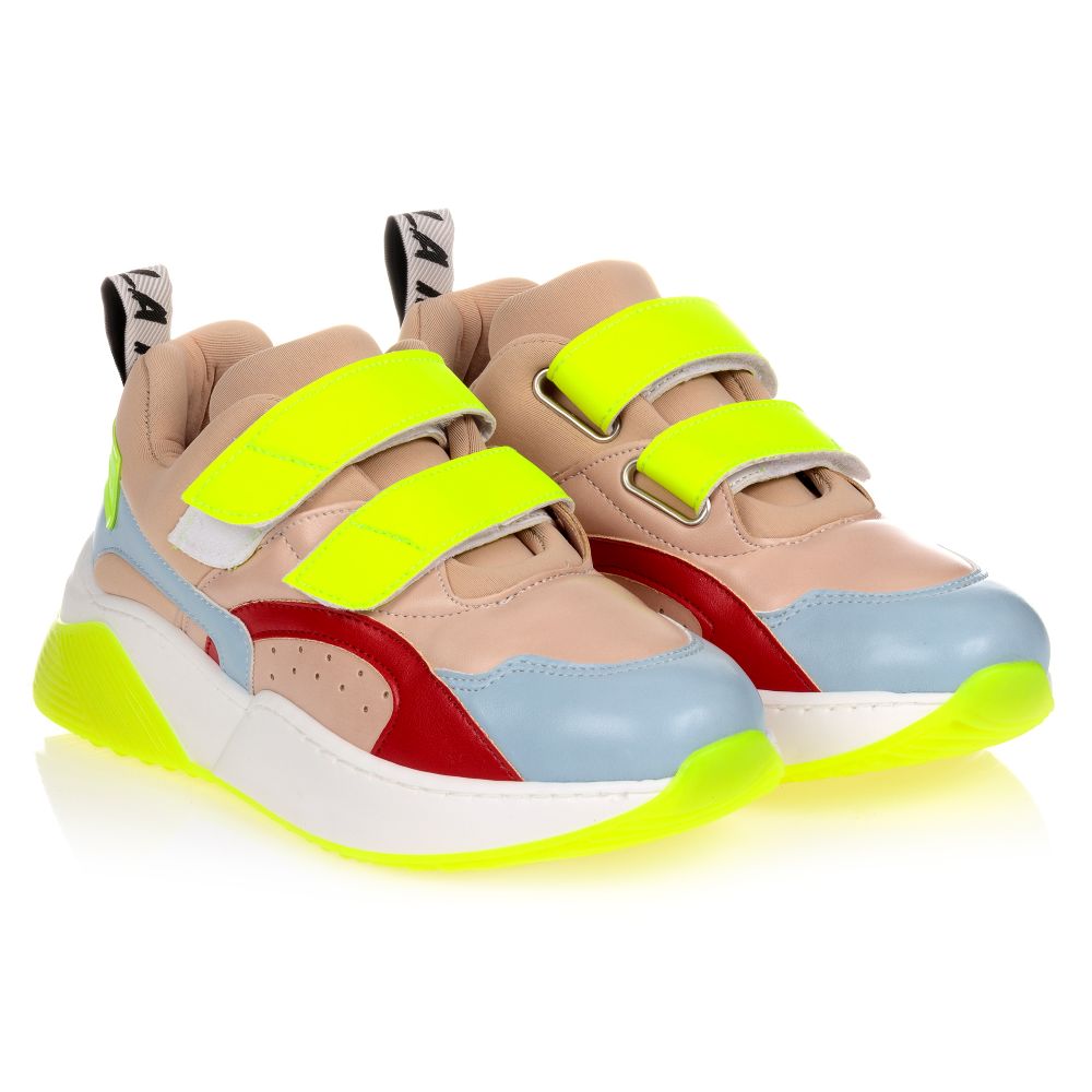 Stella McCartney Kids - Teen Beige & Yellow Trainers | Childrensalon