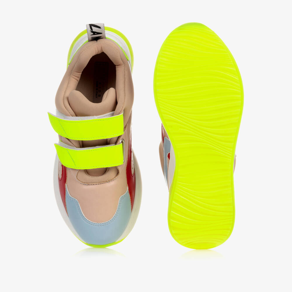 Stella McCartney Kids-Teen Beige & Yellow Trainers | Childrensalon Outlet