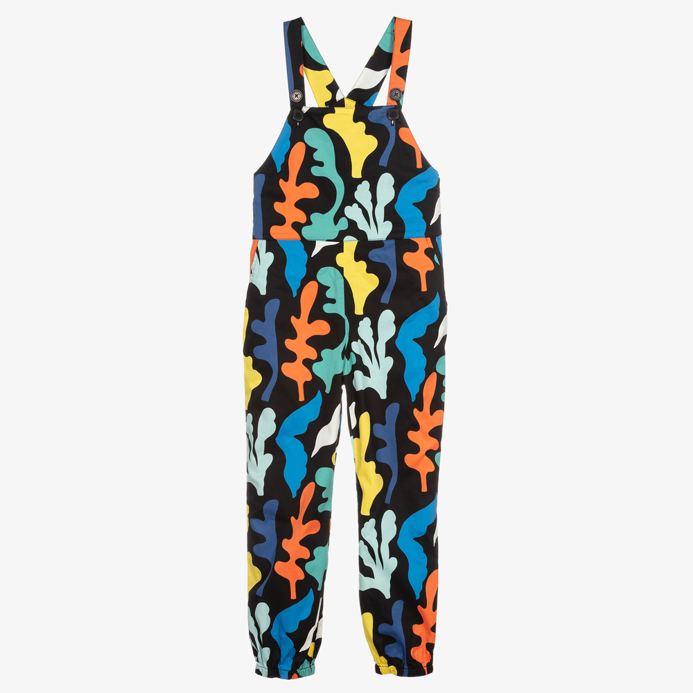 Stella McCartney Kids - Schwarze Teen Baumwoll-Latzhose | Childrensalon