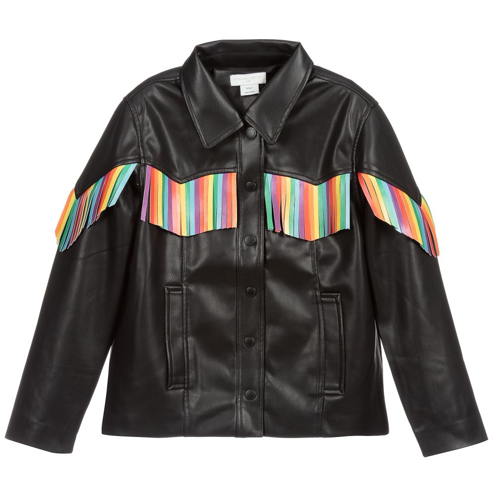 Stella McCartney Kids - Teen Black Faux Leather Jacket | Childrensalon