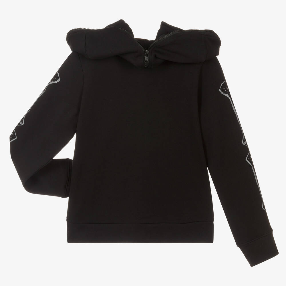 最先端 Kids McCartney Stella - Hoodie Zip-Up Ghost Black Teen ローファー/革靴