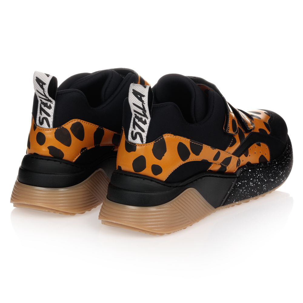Stella McCartney Kids-Teen Black Logo Trainers | Childrensalon Outlet