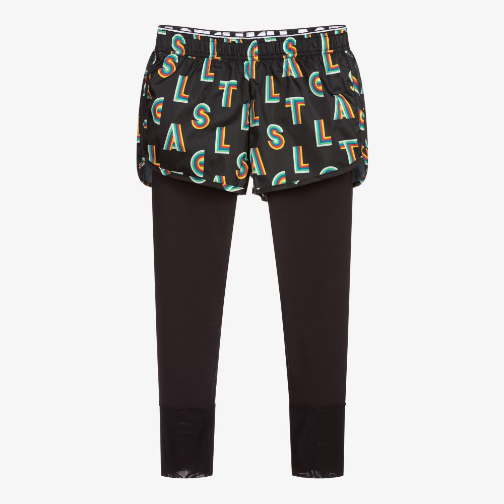 Stella McCartney Kids-Teen Black Shorts & Leggings | Childrensalon Outlet
