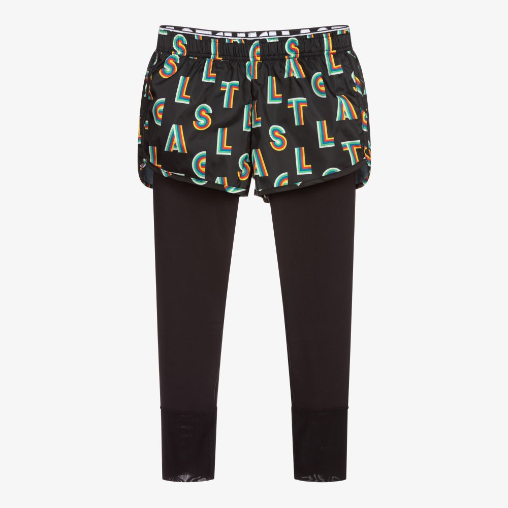 Stella McCartney Kids - Schwarze Teen Shorts und Leggings | Childrensalon