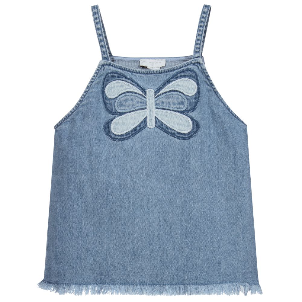 Stella McCartney Kids - Haut en denim Papillons Ado | Childrensalon