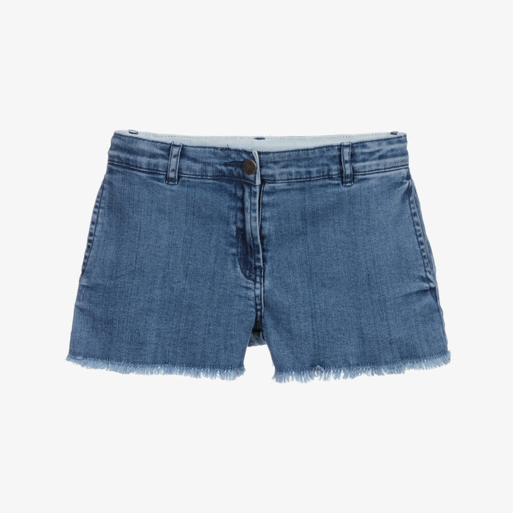 Stella McCartney Kids-Teen Blue Butterfly Shorts | Childrensalon Outlet