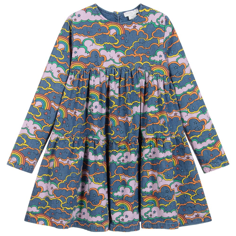 Stella McCartney Kids Teen Blue Cloud Denim Dress