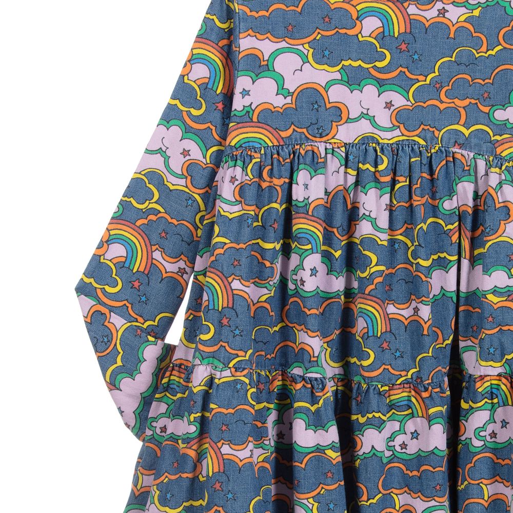 Stella McCartney Kids-Teen Blue Cloud Denim Dress | Childrensalon Outlet