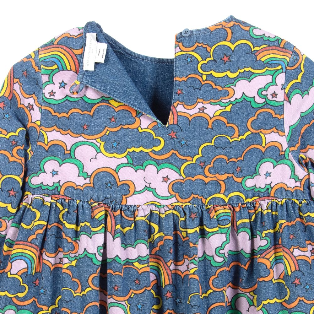 Stella McCartney Kids-Teen Blue Cloud Denim Dress | Childrensalon Outlet
