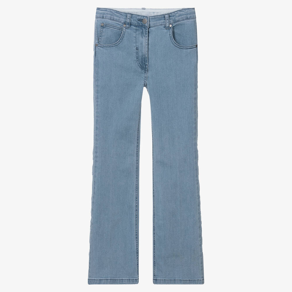 Stella McCartney Kids - Teen Blue Denim Flared Jeans | Childrensalon