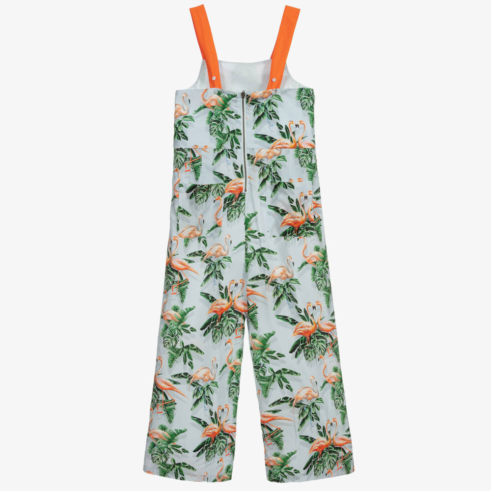 Stella McCartney Kids-Teen Blue Flamingos Jumpsuit | Childrensalon Outlet