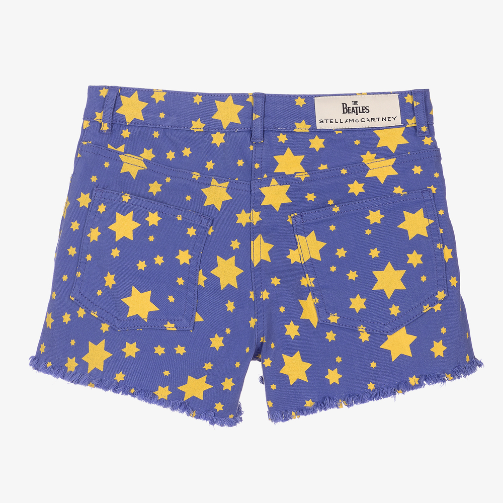Stella McCartney Kids-Teen Blue Get Back Shorts | Childrensalon Outlet