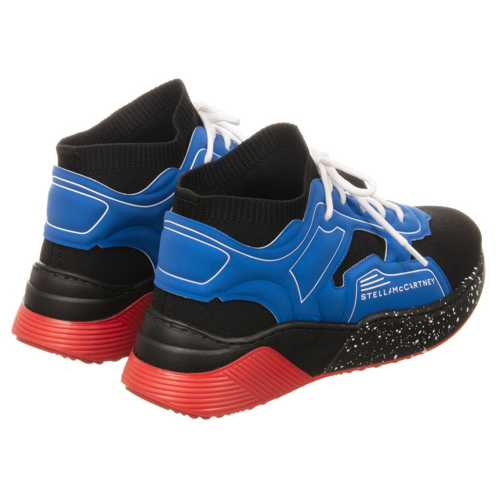 Stella McCartney Kids-Teen Blue Logo Trainers | Childrensalon Outlet