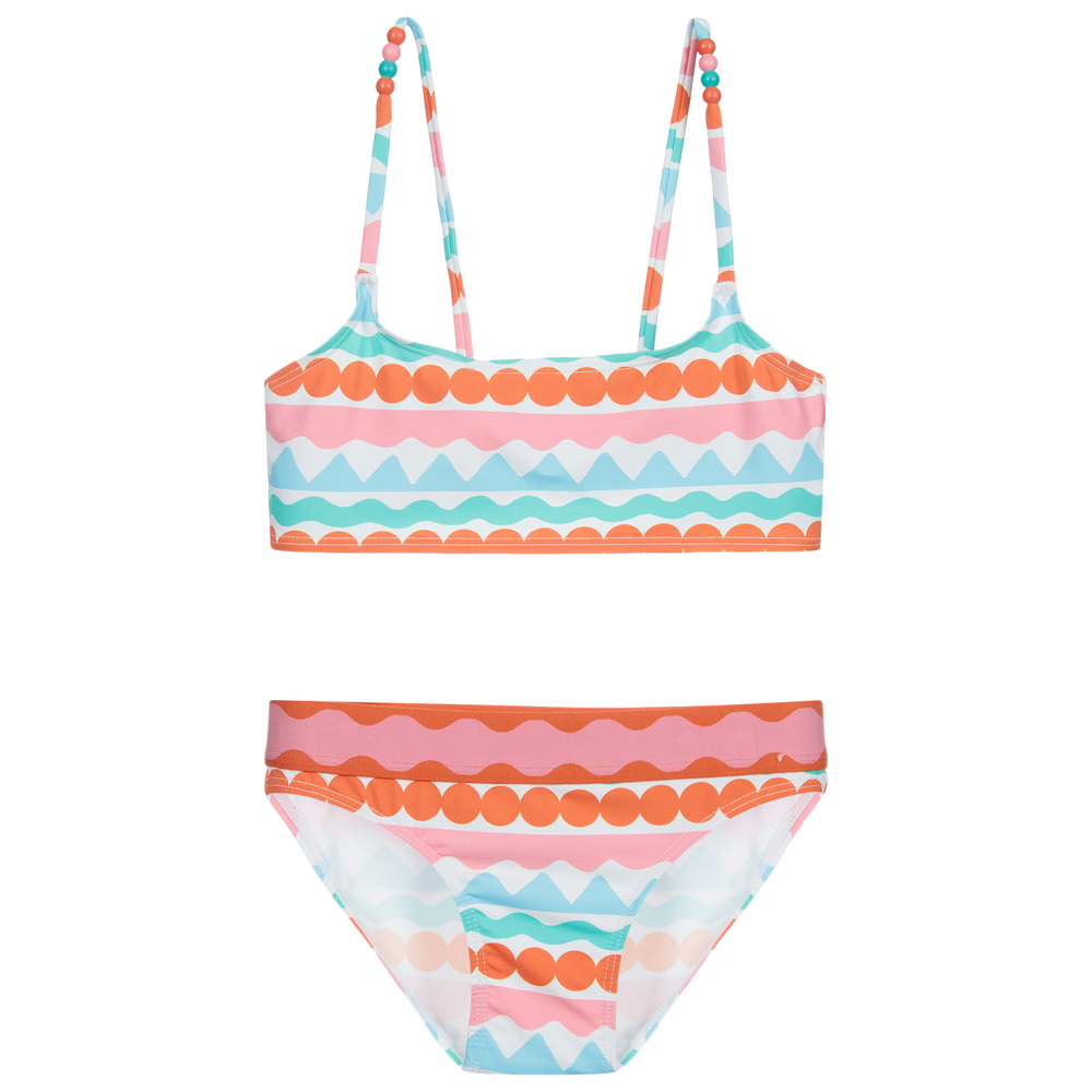 Stella McCartney Kids - Maillot de bain 2 pièces rayé bleu Ado | Childrensalon