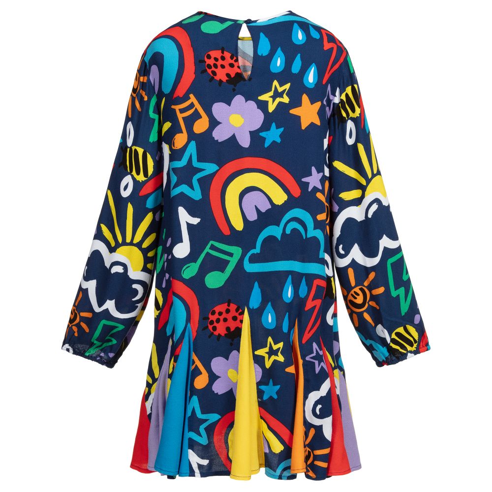 Stella McCartney Kids-Teen Blue Viscose Dress | Childrensalon Outlet